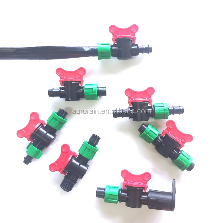 Irrigation Plastic Mini Valve Tape Starter Offtake for 16mm Drip OV031715 50pcs/pack