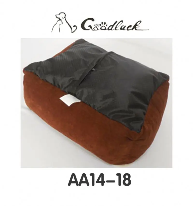 Plush Square dog bed teal factory Wholesale High Quality plush pet Bed Sofa soft Pet Bed Product