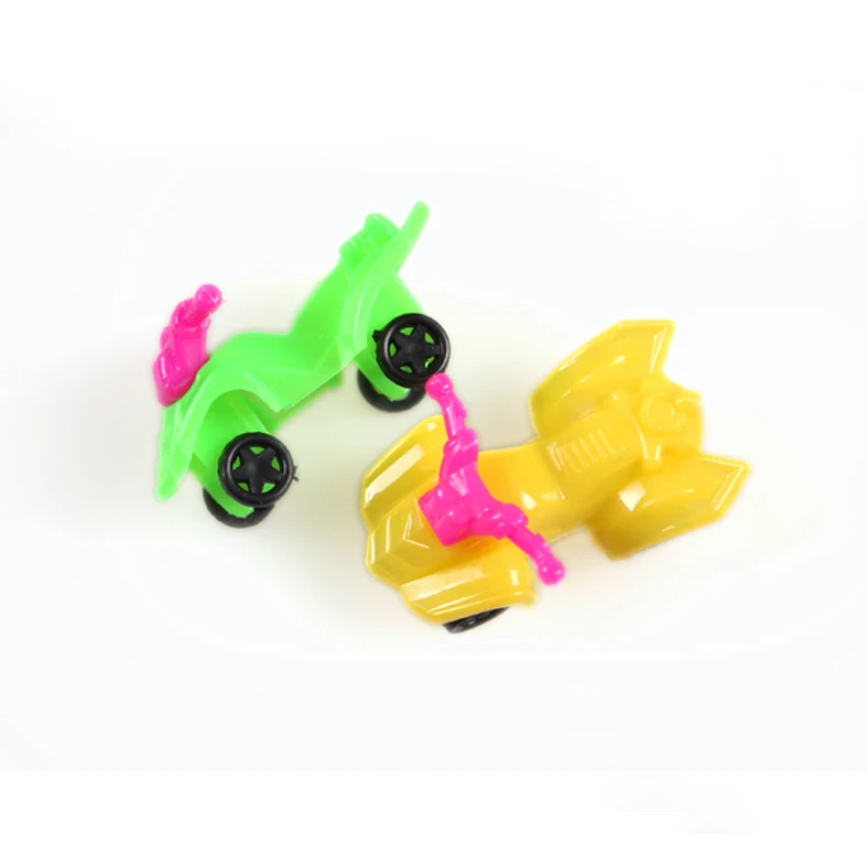 Promotional Free Sample Plastic Material Cheap Toy Mini Motorcycle For Snack