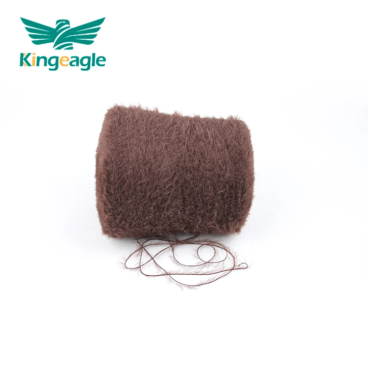 Kingeagle Brand ODM 100% Nylon Hairy Mink 7nm 2cm Feather Yarn