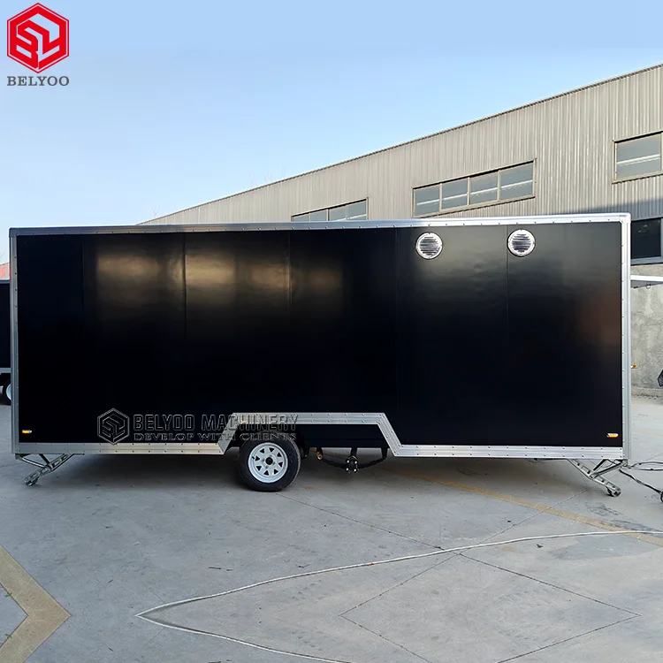 Mobile Fast Catering Concession Vending Snack Kitchen Food Trailer with Fully Equipments Cheap Price Food Dog Cart Kiosk