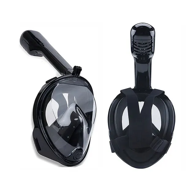 Good Quality Physical Antifogging Panoramic Viewing  gp camera Watertight & Anti Leak  Full Face Snorkeling Diving glasses
