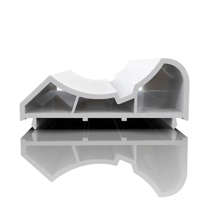 60# Rounded Series Upvc Window Profiles Plastic China Low Price Material Extrude Half Frame Plastic Extrusion Pvc Profile
