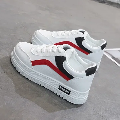 Autumn Fashion Lace-up Women Sneakers Classic hot sale white shoes Modish board shoe Cement school canvas shoes