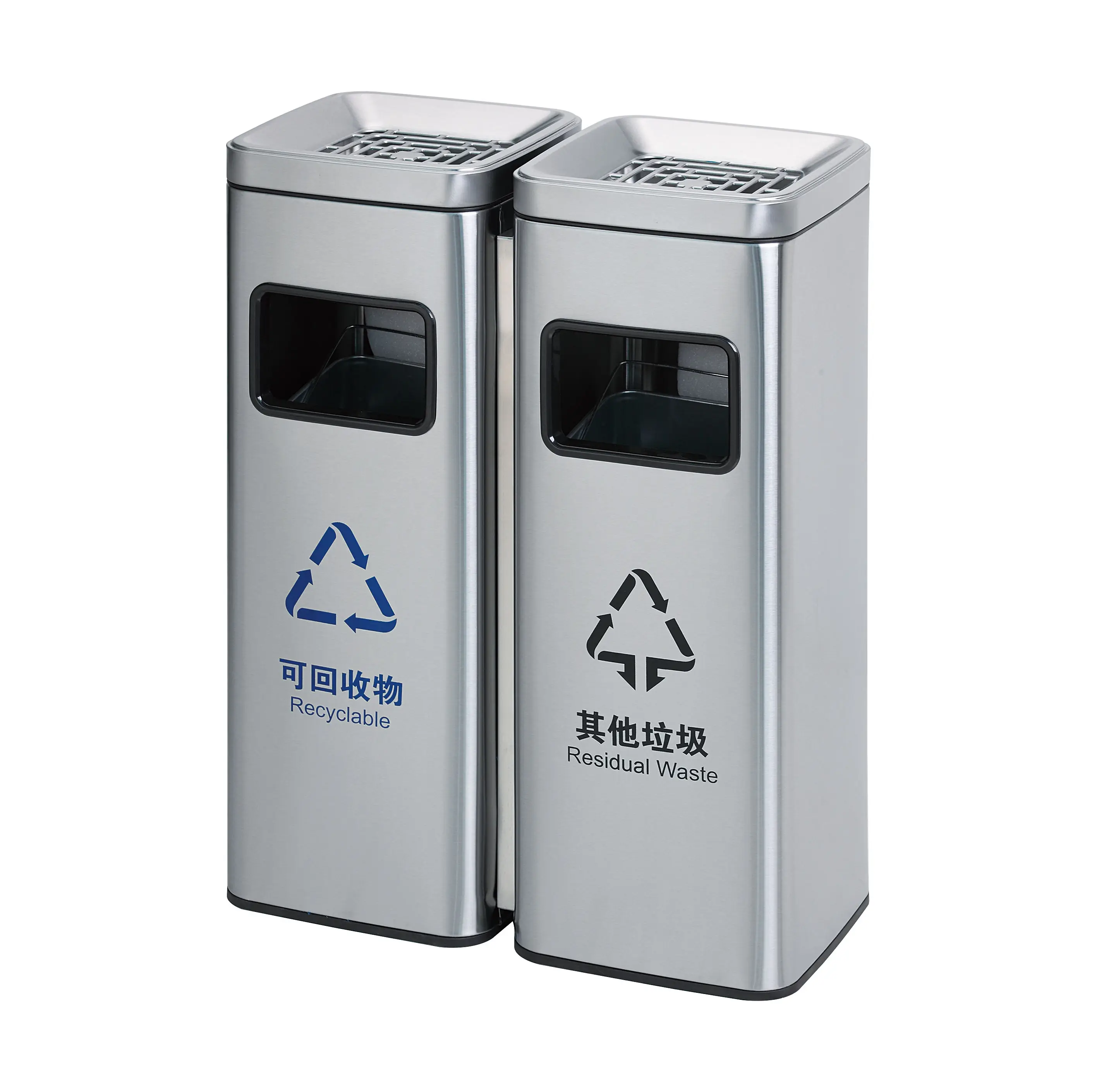 Wholesales Dustbin Recycling Trash Garbage Can Waste Sorting Bin Trash Recycling Can