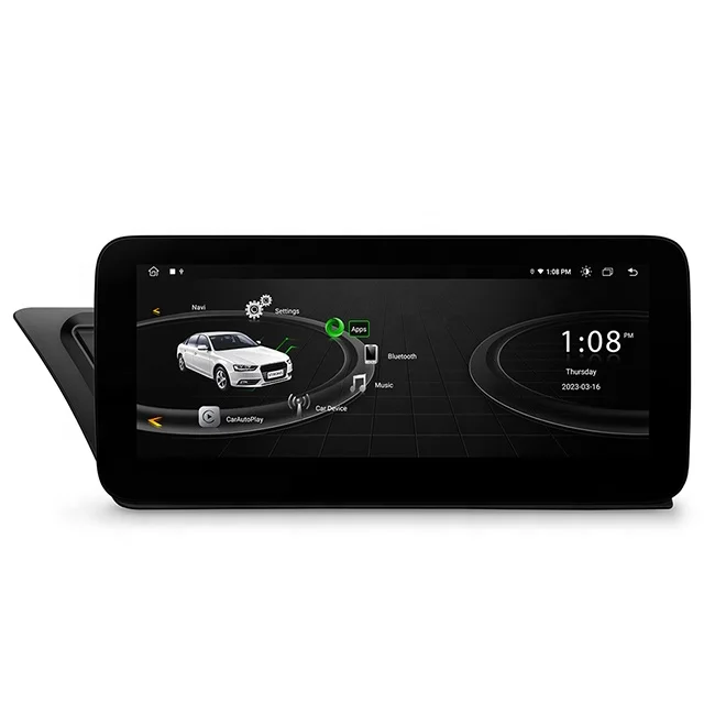 10.25 inch Car Dash Board Player with Carplay Android Auto Integrated 4G LTE for Audi A4/A5 LHD Vehicle with multimedia Radio