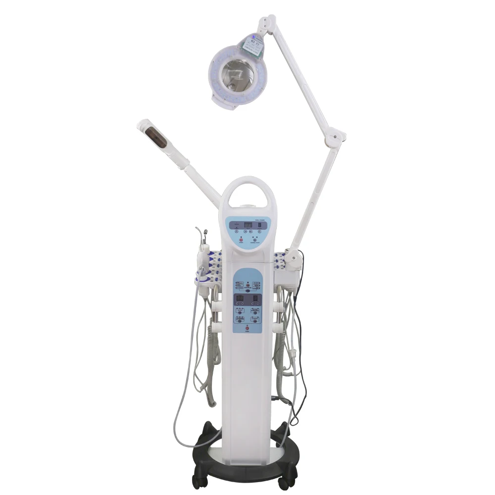 High Quality 9 in 1 Multifunction Hot Facial Steamer Galvanic Diamond dermabrasion Beauty Facial Machine For Salon Use