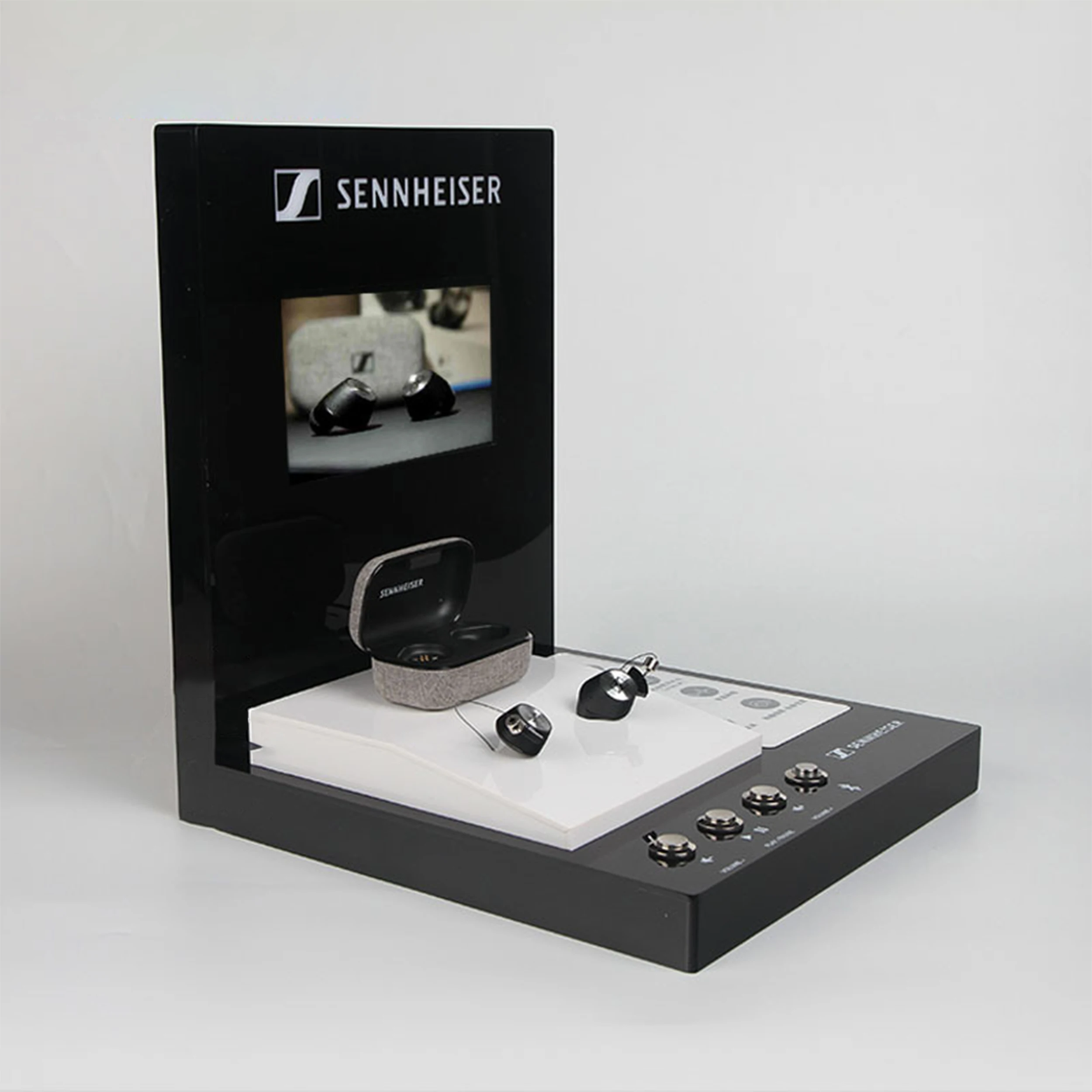 Manufacturer customized plexiglass display rack, acrylic display rack and headphone speaker display rack