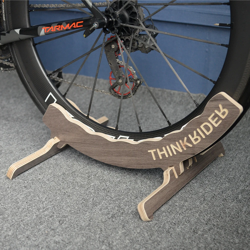 ThinkRider High Quality Wooden MTB Bicycle Display Frame Indoor Storage Road Bicycle Parking Rack