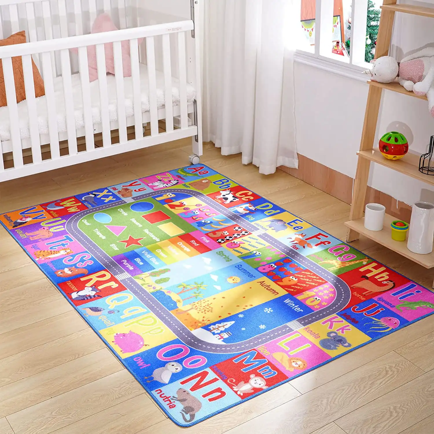 Large Play Learn & Have Fun Safely Kids Carpet City Play Mat For Cars & Toys