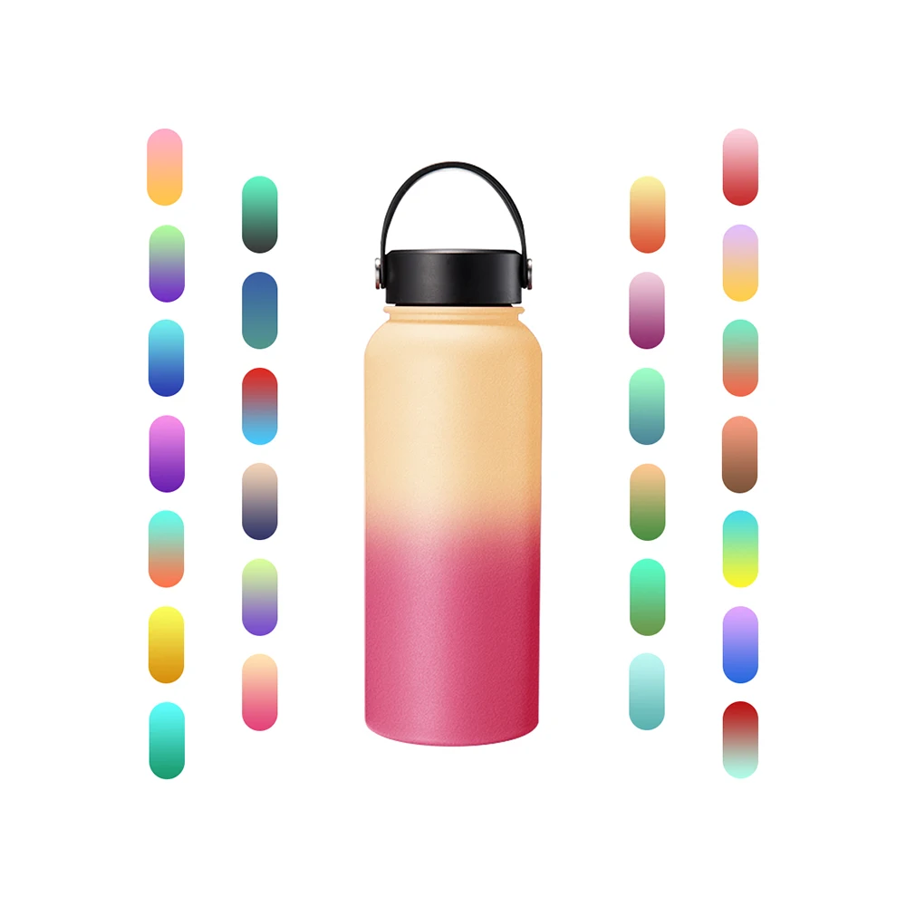 Оптовая продажа, вакуумная колба из нержавеющей стали с порошковым покрытием и двойными стенками с пользовательским логотипом