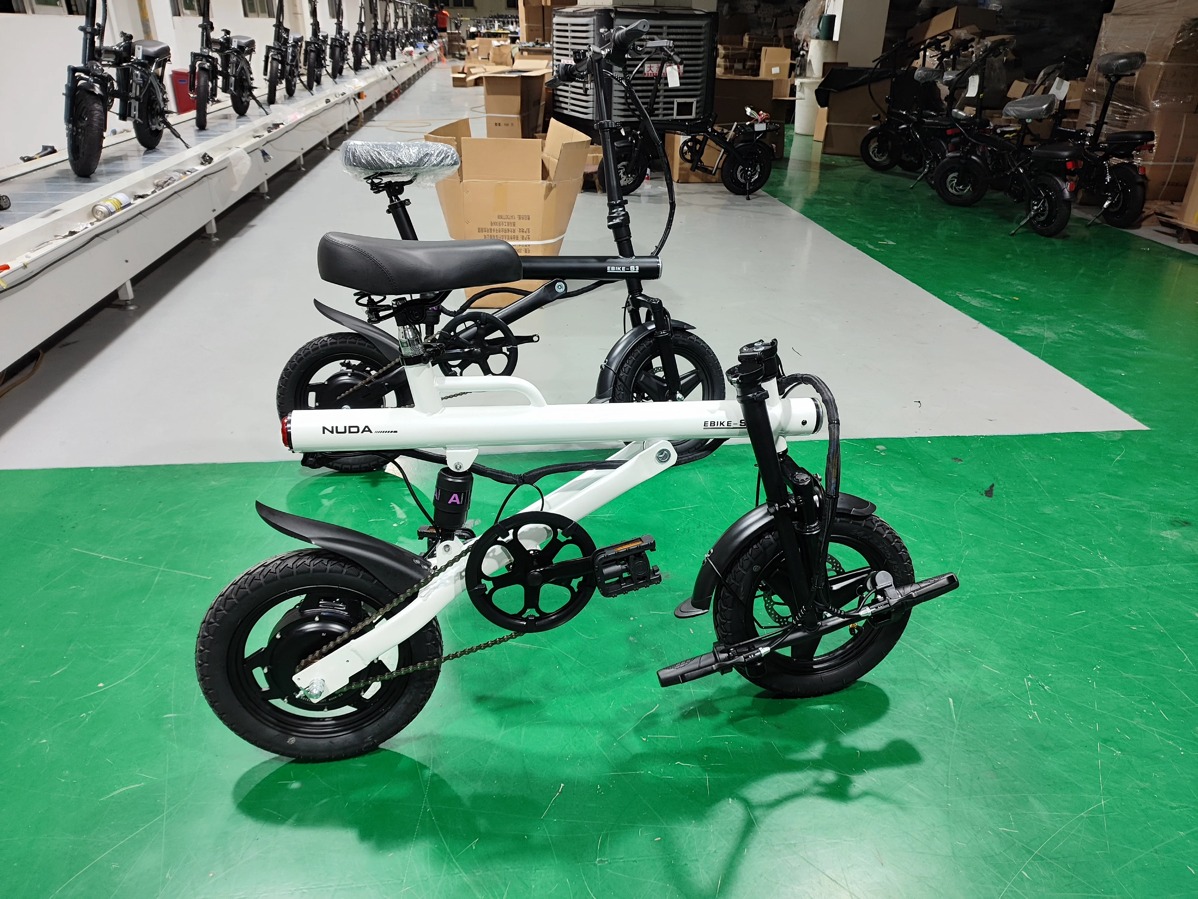 China Factory Wholesale 14 Inch 400W E-Bike Folding E Bike Ebike Folding Electric City Road Bicycle For Kids Adults