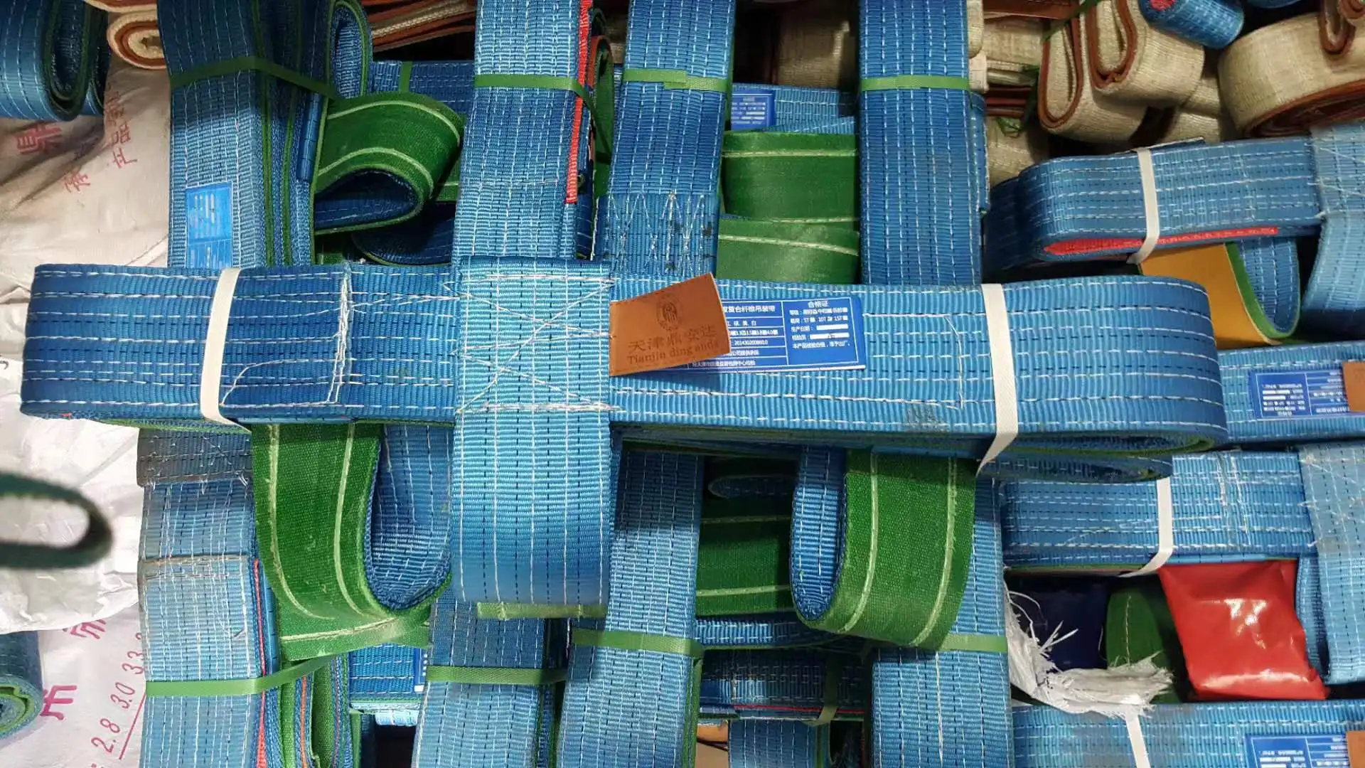 10tons Flat webbing glass lifting slings / lifting sling belt for glass sheet transportation