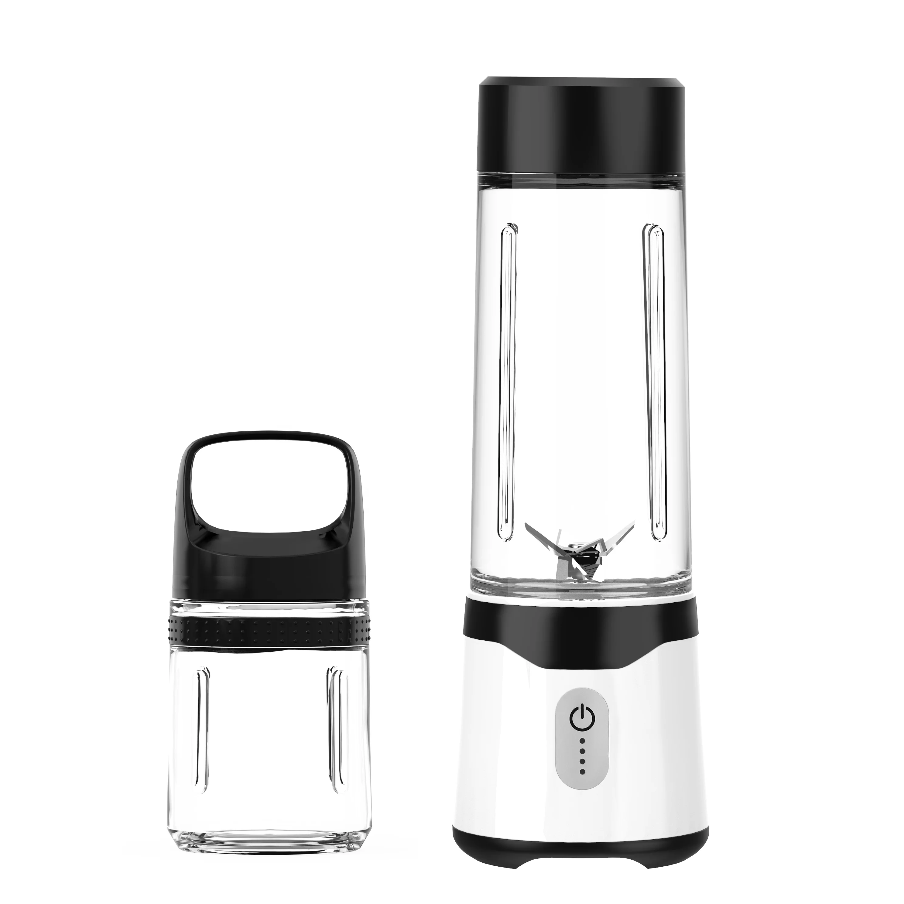 First Piece Special Price electric mini hand citrus juicer 500ml+350ml kitchen food mixers machines plastic smoothie shaker cups