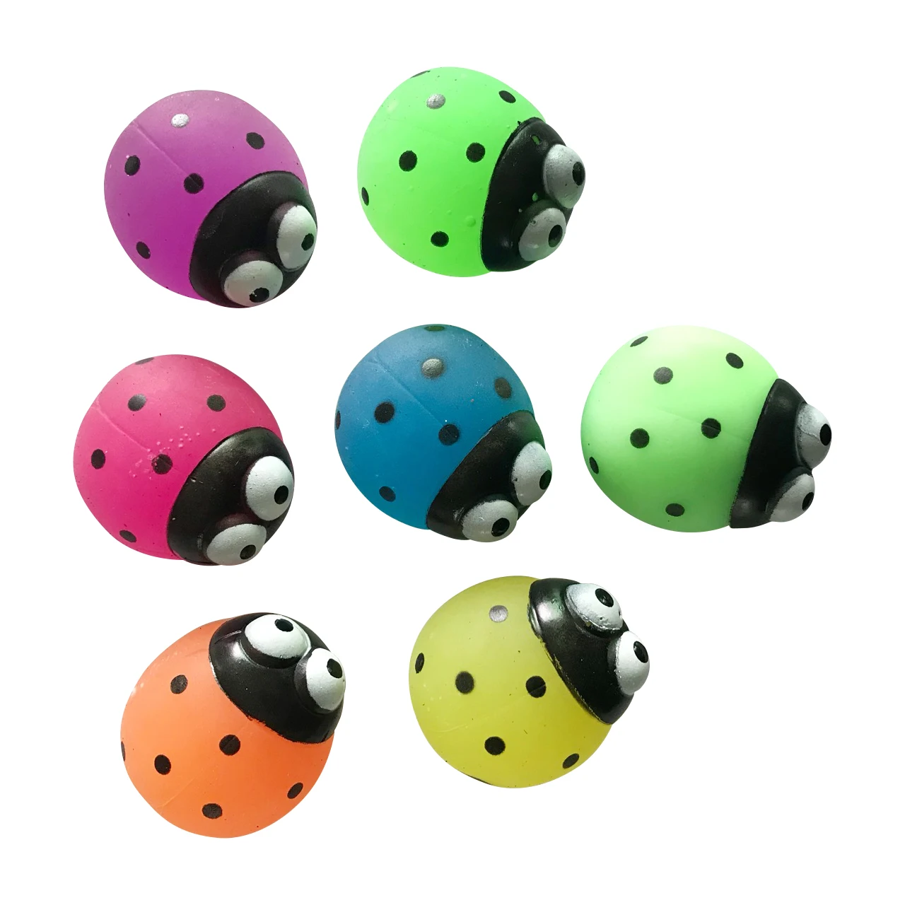 funny Tpr foam filling 2022 New Design Multiple colored stripes Lovely insects ball toys Used Of Outdoor Sports