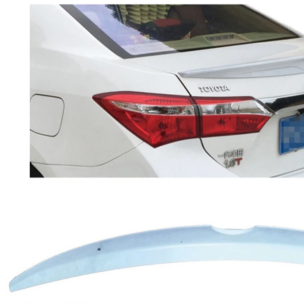 Hot selling car accessories car ABS spoiler with stop light car wings rear spoiler  COROLLA 2014-2016