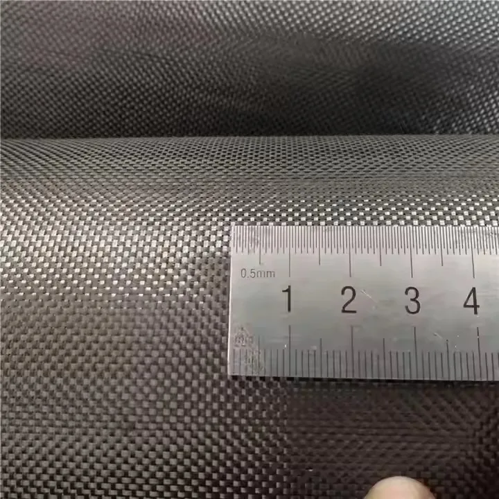 wholesale suppliers 1k 120g carbon fiber cloth  roll 1.5  olor fireproof carbon fiber cloth