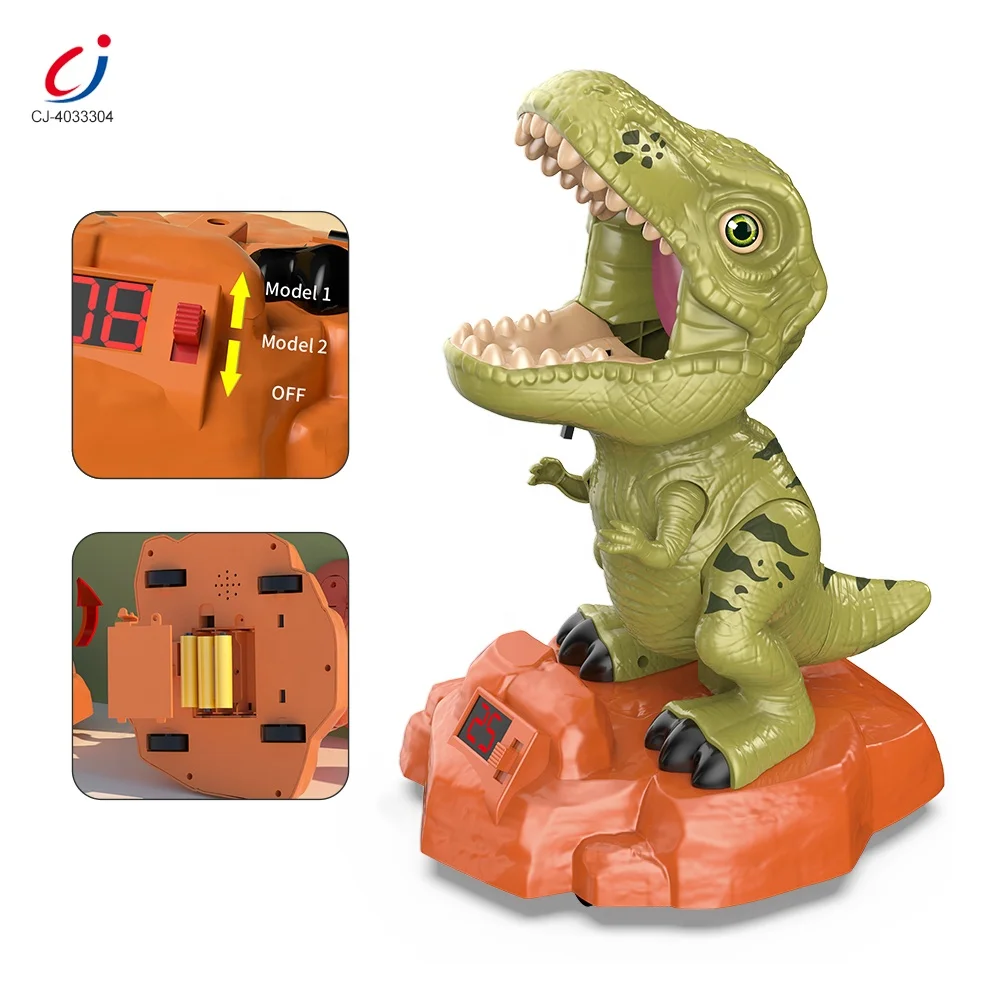 Chengji Juguetes Novedosos 2024 Boy Dinosaur Target Shooting Toy Moving Dinosaur air Pump Gun Shooting Game Toy for Kids
