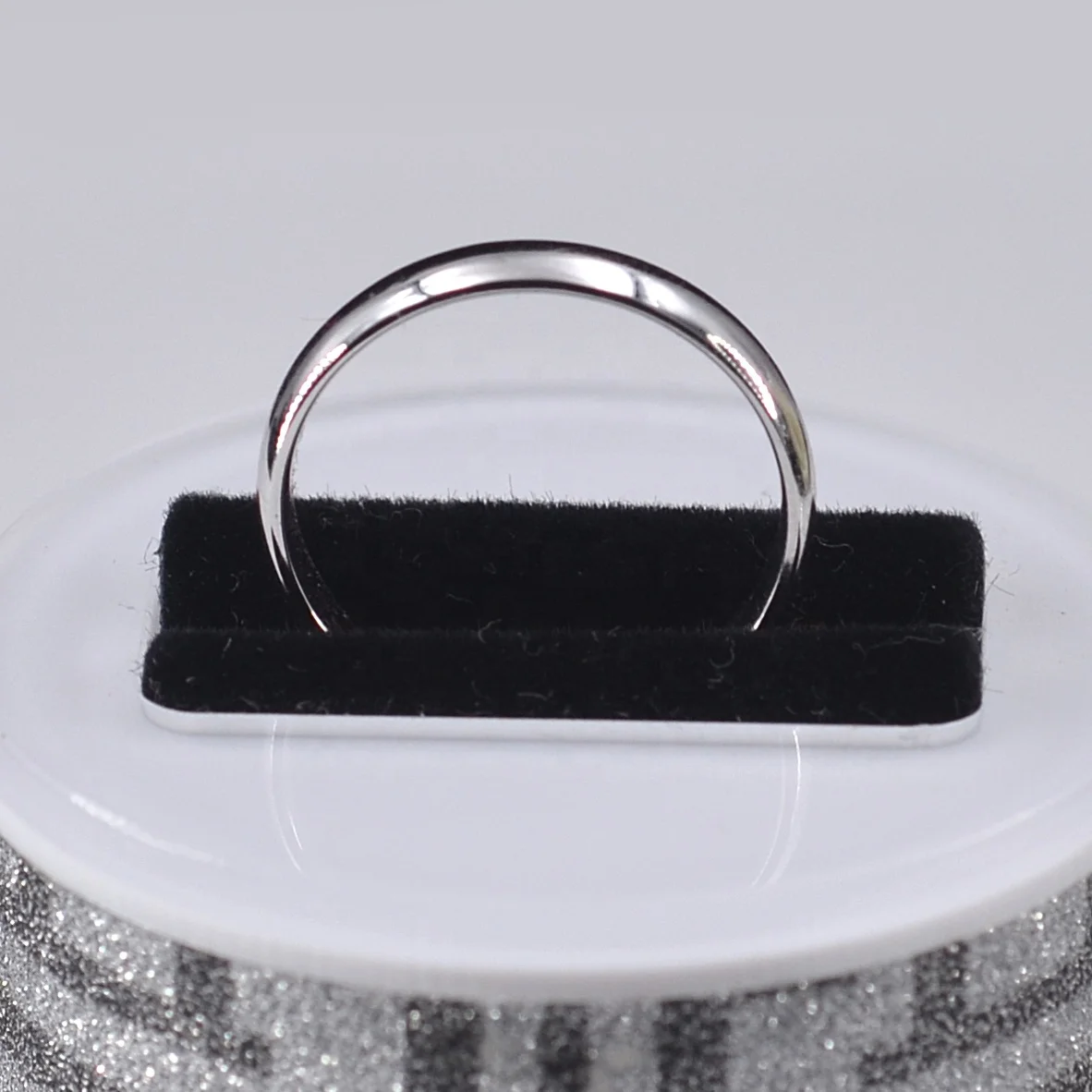 Baifu Jewelry Wholesale price 18K white gold unisex ring wedding