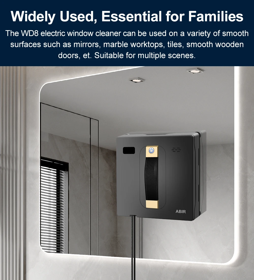 Intelligent Window Cleaner Robot, 3000PA Strong Suction ,One Key Start Function, APP&Control by Remote Control, Win