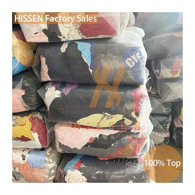 Белая масляная танкерная очистка использованная ткань для футболок хлопковая