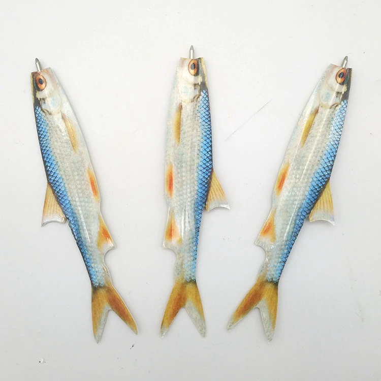 2022  cheap promotion promotional  fish shaped bookmark pens  with logo