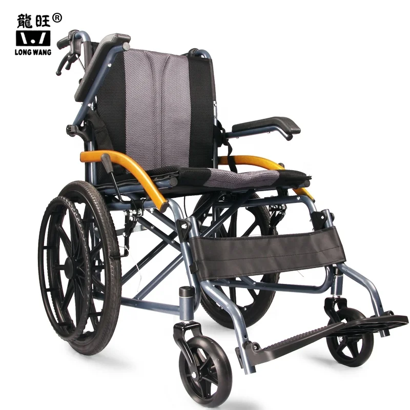 Health Care folding commode wheelchair for Elderly Disabled People Manual lightweight portable wheelchairs Medical Instrument