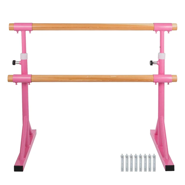 Adjustable Movable Floor Mounted Exercise Ballet Barre Pole dancing pole