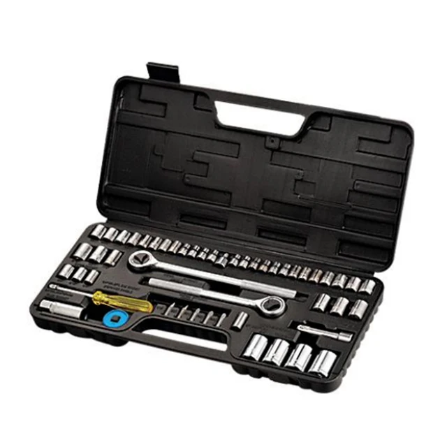 DIY Carbon Steel Socket Wrench Tool Set OEM Customizable Combination Repair Use 1-Year Warranty Case Box Packaging