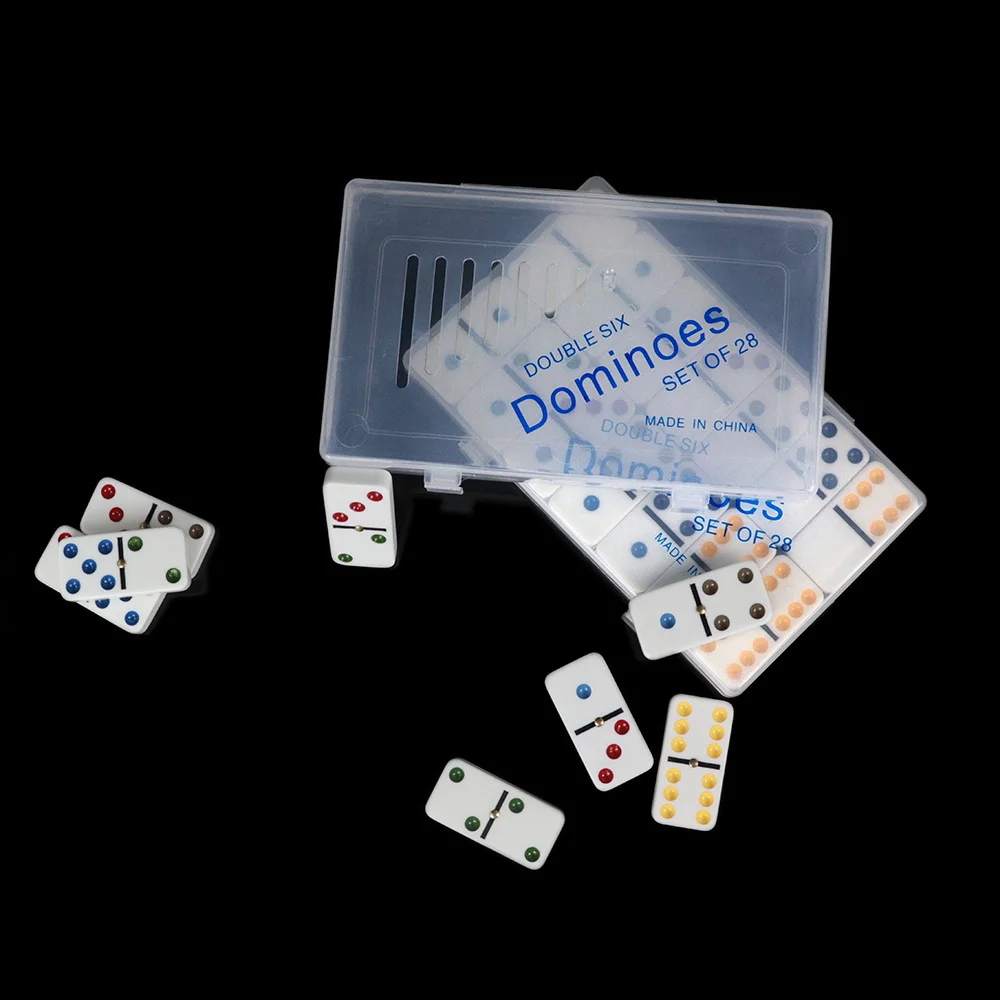 Пластиковая коробка под заказ для домино Double Six In 6 Ivory Dominoes от профессиональных производителей игр