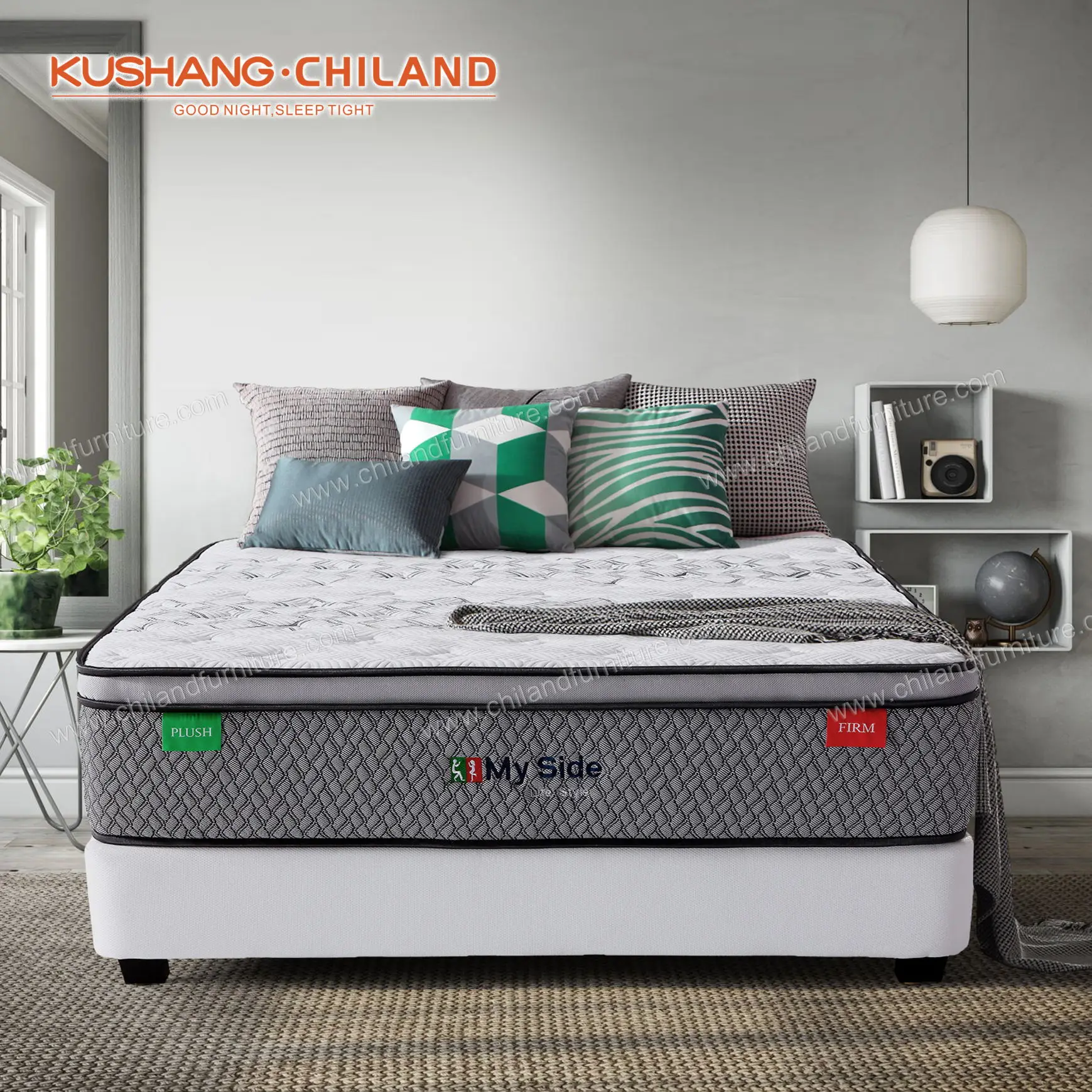 Белый matels Акция madrass Королевский размер Толстая жаккардовая ткань купить дешевый матрас дешевые онлайн матрасы в коробке