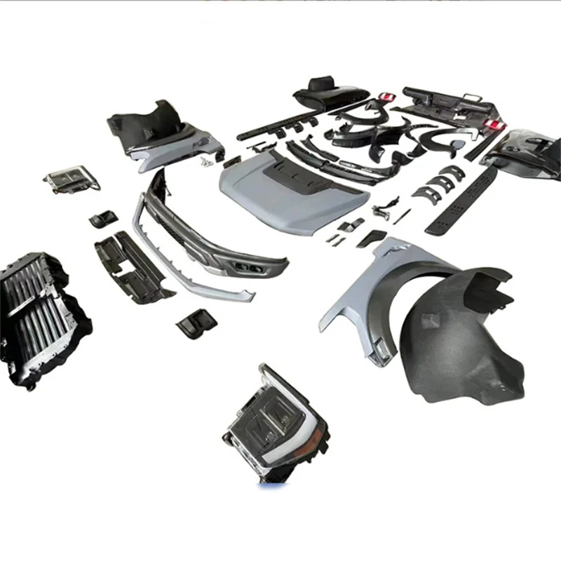 Auto Ranger Body Kit For Ford Ranger T6 T7 T8 2012-2020 Convert To 2020 F150 Raptor Look Model Car Body Kit for ford f150 grill