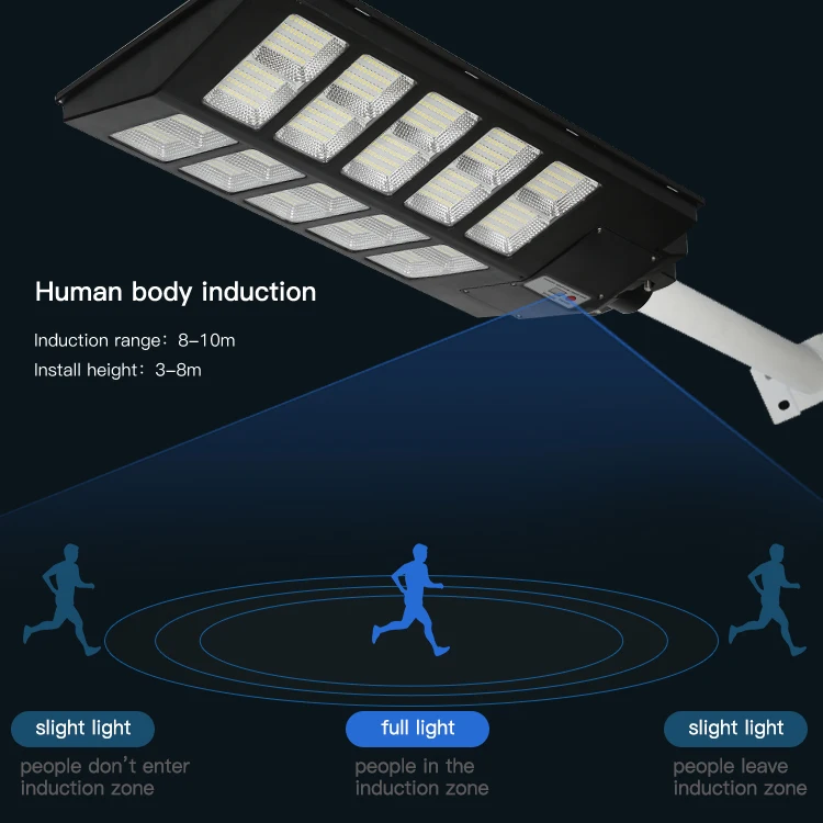 High Lumen 300W 400W 500W IP65 Waterproof Led Solar Street Light