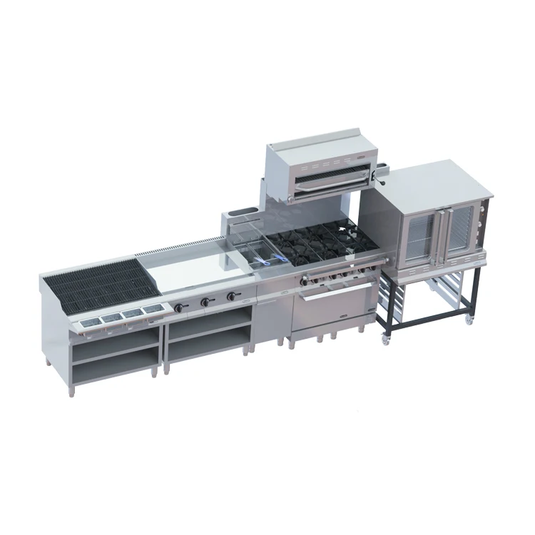 High Power Max Series Cooking Equipment for Restaurant Busy Kitchen Electric and Gas Modular Cooking Range