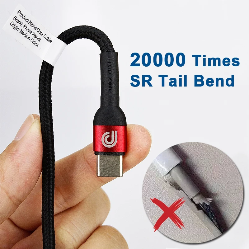  Phone Planet Wholessale Type C 60W Cable for Samsung S21 L 3A USB Fast Speed Charging QC 4.0 IP