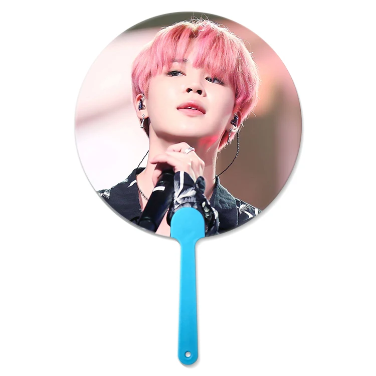 16x17cm Flip &3D lenticular handfan for Korea Star Promotional 3D Hand Fan For Korea Celebrity