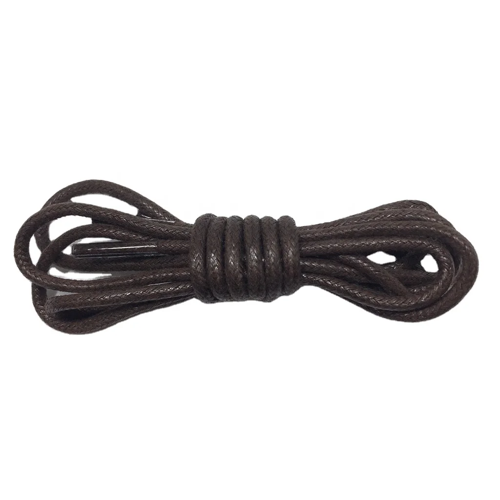 Много доступных цветов круглые Вощеные шнурки для обуви