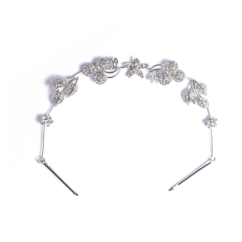 
Luxury Crystal Headband Bridal Hair Vine Hairbands Crown Headpiece Wedding Hair Accessories Crystal Leaf Bride Tiaras for Women 