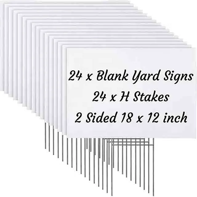 Yard Signs corrugated plastic sheet polypropylene political advertising signs