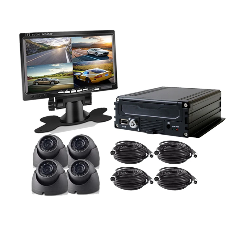 Vehicle security truck bus taxi vans car reversing aid blind spot monitoring backup system with camera, monitor, mdvr dvr