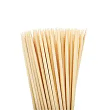 Hot Sell to Brazil   4.0 mm Espeto de bambu  Bamboo Skewers Custom Logo