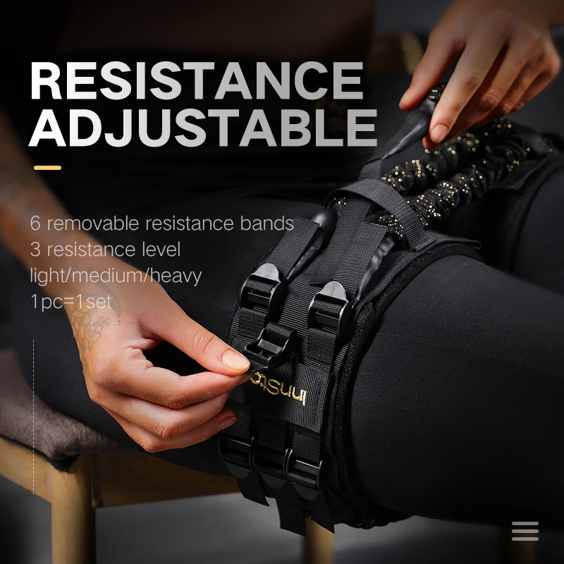 INNSTAR Workout booty exercise elastic resistance bands for personalize