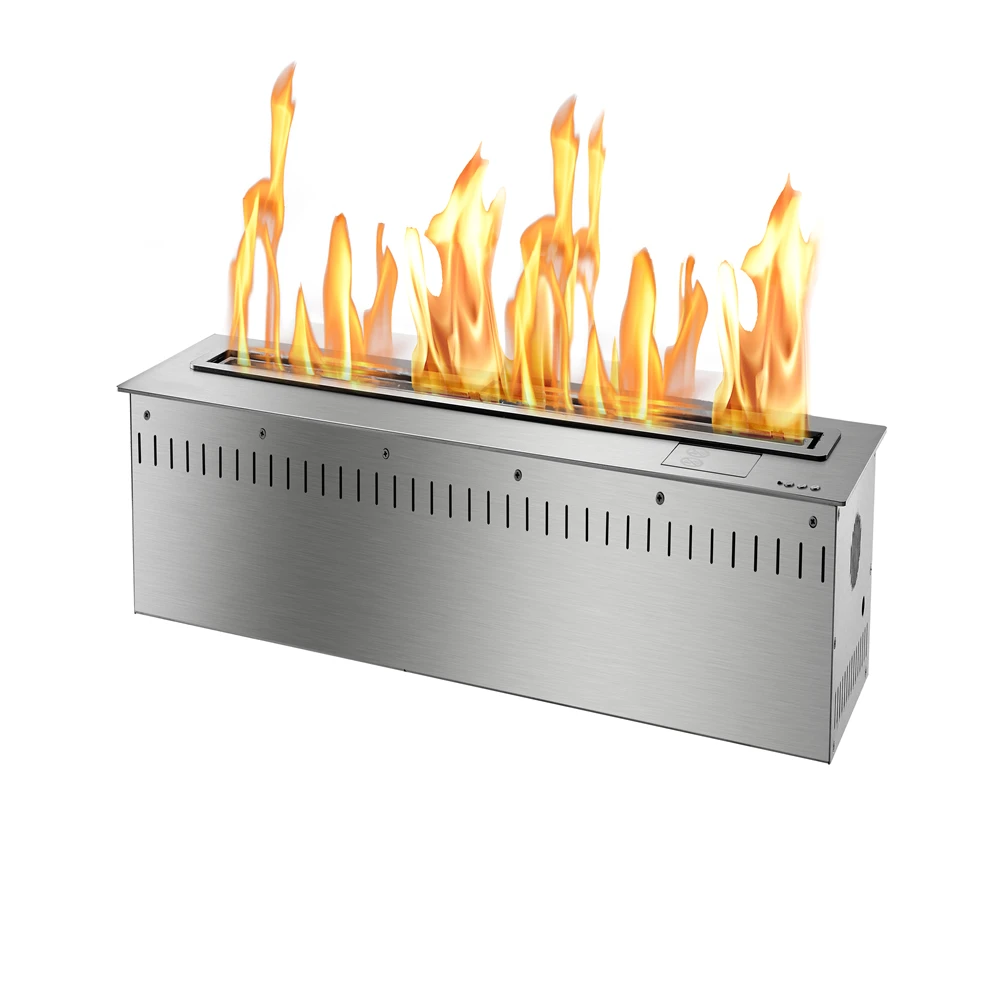 30 inch smart ethanol burner electric automatic remote control bioethanol fireplace burner