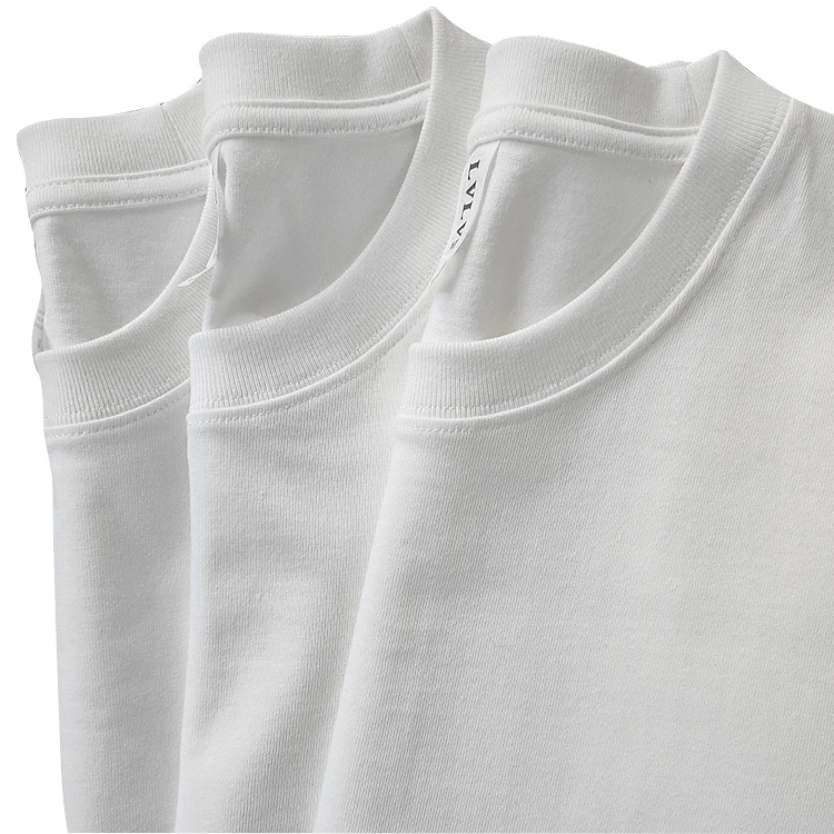 Plus Size Mens Drop Shoulder 100% Thick Custom Heavyweight T-Shirt Oem Boxy Blank Heavy Weight Cotton T Shirt Oversized tshirt