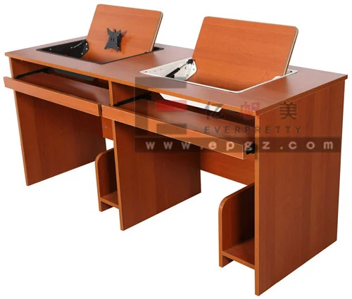 Office Furniture Wooden Folding Office Desk, High Quality Foldable Computer Desk