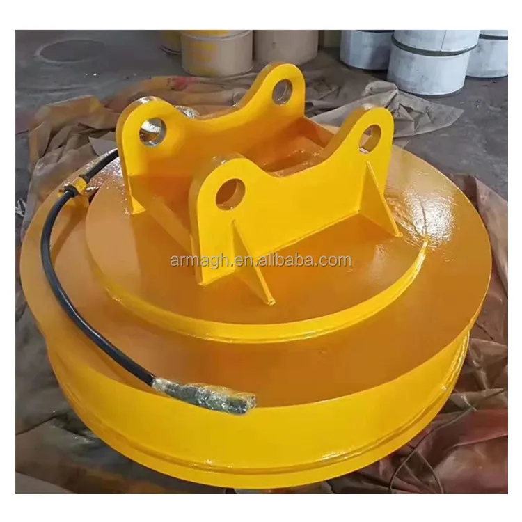 circular lifting electromagnet for sale lifting magnet used for steel iron material plant