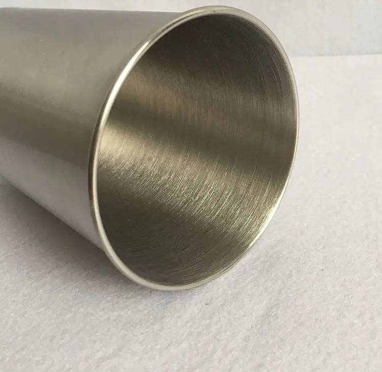 Hot Sale Manufacture Custom Logo 16oz Stackable Single Wall 304 Stainless Steel Pint cup Bar tumbler beer cup