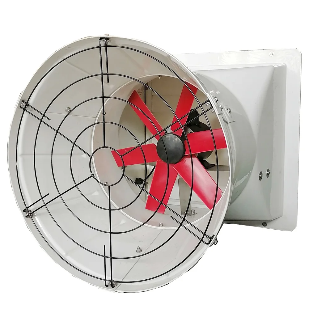 Poultry ventilation equipment shutter exhaust fan  climate control system energy saving