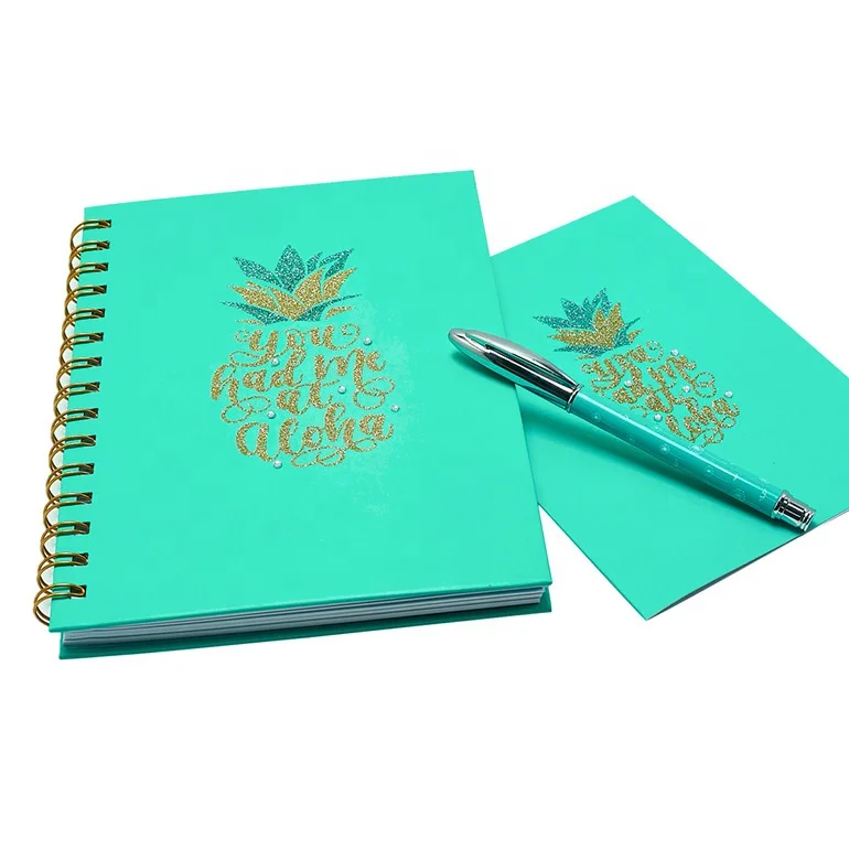 Fashion Paper Diary Spiral Notebook, Custom Printing Hardcover Travel Journals