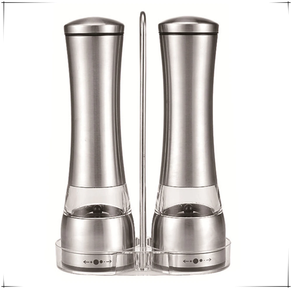 amazon hot sale  manual salt and pepper grinder  / stainless steel salt and pepper grinder set